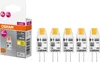 A package of OSRAM LED micro G4 pin base light bulbs and five individual bulbs. Produktbild-Vorschau