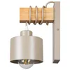 MasterLED Wandleuchte E27 Elza hängend Beige Kaschmir Holz Produktbild-Vorschau 4