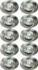 10 x Einbaustrahler Einbauleuchte DITO DT02B Chrom matt Produktbild-Vorschau 1