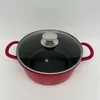 Krustenzauber Aluguss Bräter 24cm Rot Schmortopf Set Produktbild-Vorschau 2