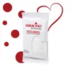 A product package for Saracino Pasta Model, a sugar paste for modeling, with decorative red circles and a heart outline. Produktbild-Vorschau