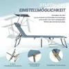 Sonnenliege klappbar – Gartenliege aus Aluminium mit 5-fach Produktbild-Vorschau 2