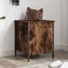 vidaXL Ławka ze schowkiem dąb wędzony 40x42,5x50 cm Podgląd zdjęcia produktu 2
