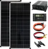 Solar Set 12V 2x100 Watt Solarpanel 20A Laderegler 1000W Produktbild-Vorschau 1