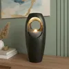 Zimmerbrunnen Blumenvase schwarz BK916 mit LED Beleuchtung Produktbild-Vorschau 4