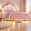 INONEFT Kinderbed, gestoffeerd bed 90x190 cm, prinsessenbed Productafbeelding-voorbeeld 9