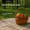 Aqbau® Weidenkorb einkaufskorb 37 x 40 x 20cm, Korb Produktbild-Vorschau 2