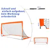 HOMCOM Fußballtore Fußballnetz 2er Set Minitore Faltbar Produktbild-Vorschau 5