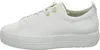 A side view of a white leather sneaker. Voir les images du produit