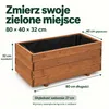IvoQ Drewniana donica – 80 x 40 x 32 cm – drewno – do Podgląd zdjęcia produktu 3