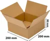 An open cardboard box with dimensions indicated. Podgląd zdjęcia produktu