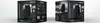 Two views of a product box for a black electric kettle, displayed on a light gray background. Podgląd zdjęcia produktu