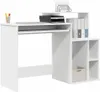 vidaXL Psací stůl, bílý, 120,5 x 44 x 88,5 cm, materiál: Náhled obrázku produktu 3