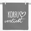 Huuraa Kissenbezug Korfu verliebt 40x40cm Steel Grey Produktbild-Vorschau 1