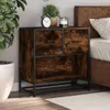 vidaXL Nachttisch Räuchereiche 60x31x60 cm Holzwerkstoff Produktbild-Vorschau 4