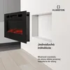 Klarstein Elektrický krb, elektrické ohrievače do obývačky Náhľad obrázku produktu 3