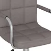 vidaXL Kancelárska stolička Swivel Taupe Fabric Náhľad obrázku produktu 7