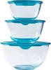 Szklane miski Pyrex® Prep & Store z pokrywką, wytrzymałe, Podgląd zdjęcia produktu 1