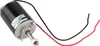 A black DC motor with wires and a silver shaft is shown against a white background. Náhled obrázku produktu