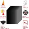 A collection of BBQ grill mats with various feature callouts. Produktbild-Vorschau