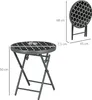 Outsunny Beistelltisch klappbar, Klapptisch Outdoor, Produktbild-Vorschau 3