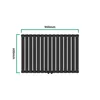 Radiateur tubulaire 'Nore' noir 60x90cm double couche 1180W Voir les images du produit 4