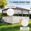 VEVOR Gartenzaun 122 x 122 cm Sichtschutzzaun PVC und Produktbild-Vorschau 4
