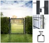 Doppelstabmatten anthrazit  Gartentor - 1000 mm Produktbild-Vorschau 2