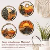 4 Stück Holz Boho Wand Deko, Wanddekoobjekt Runde Bauernhof Produktbild-Vorschau 7