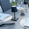 abathe LED dobíjecí stolní lampa s USB v černé barvě - Náhled obrázku produktu 3
