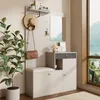 Merax Garderoben-Set 110x185,5x37 cm, Flurgarderobe mit Produktbild-Vorschau 7