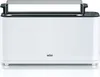 A white Braun long-slot toaster is shown from the front on a white background. Náhled obrázku produktu