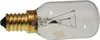 Close-up shot of a small incandescent light bulb with a threaded base, designed for appliances like ovens. Anteprima dell’immagine prodotto