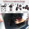 COSTWAY Rollator faltbar, 2in1 Rollstuhl & Reiserollator Produktbild-Vorschau 5