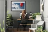 Bild 100x70 MDF-Rahmen Wandkunst Ballon-Peaks Winter-Berge Produktbild-Vorschau 3