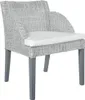 vidaXL Esszimmerstühle mit Kissen 2 Stk. Grau Natur Rattan Produktbild-Vorschau 9