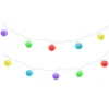 Two strings of colorful lantern-shaped lights against a white background. Produktbild-Vorschau
