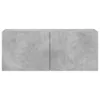 vidaXL Szafka ścienna pod TV betonowa szara 100x30x41 cm Podgląd zdjęcia produktu 6