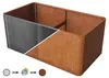 PRIMEYARD Carré potager surélevé MARIO, acier corten, Voir les images du produit 3