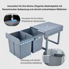 MinteLiv Einbaumülleimer Küche 2 Fächer (2x15L) Produktbild-Vorschau 7