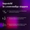 An instructional graphic showing three steps to set up a Twinkly Music Dongle. Náhled obrázku produktu