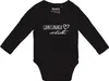 Huuraa Baby Body Gran Canaria verliebt 80 Black  Baumwolle Produktbild-Vorschau 1