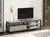 Meuble TV ROMER - beige / noir Voir les images du produit 2