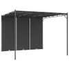Padiglione da giardino con tenda laterale 3x3x2,25 m Anteprima dell’immagine prodotto 7