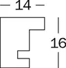 A diagram showing dimensions of a product profile. Produktbild-Vorschau