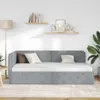 vidaXL Rohový rám postele Svetlošedá 100 x 200 cm Tkanina Náhľad obrázku produktu 4