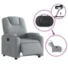 The Living Store Relaxsessel Elektrisch Hellgrau Stoff Produktbild-Vorschau 6