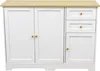 Milani Home - comodino armadietto 3 ante e 2 cassetti 110 x Anteprima dell’immagine prodotto 4