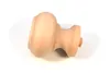 A single wooden furniture foot is displayed against a white background. Produktbild-Vorschau