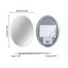 WISFOR Oval LED Badezimmerspiegel 50x70 cm Wandspiegel mit Produktbild-Vorschau 12